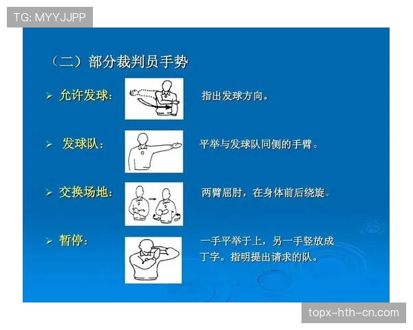 裁判手势全解析：看懂裁判手势让你成为专业裁判